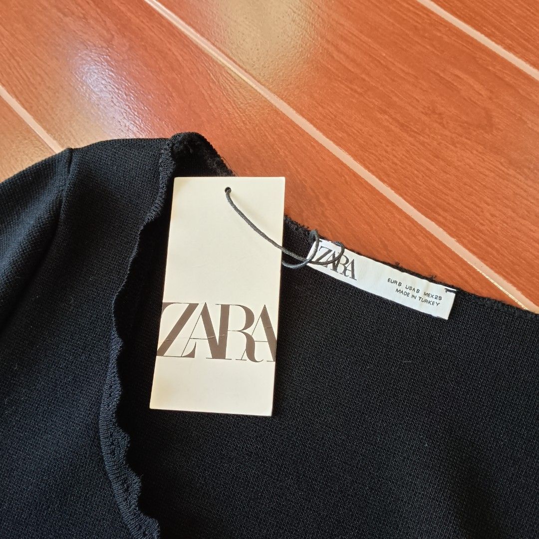 Zara - Scalloped Tube, Women's Fashion, Dresses & Sets, Dresses on Carousell