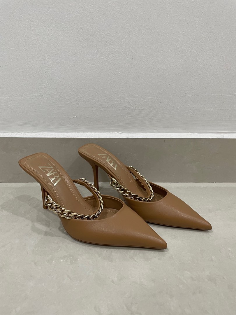 Zara heels beige