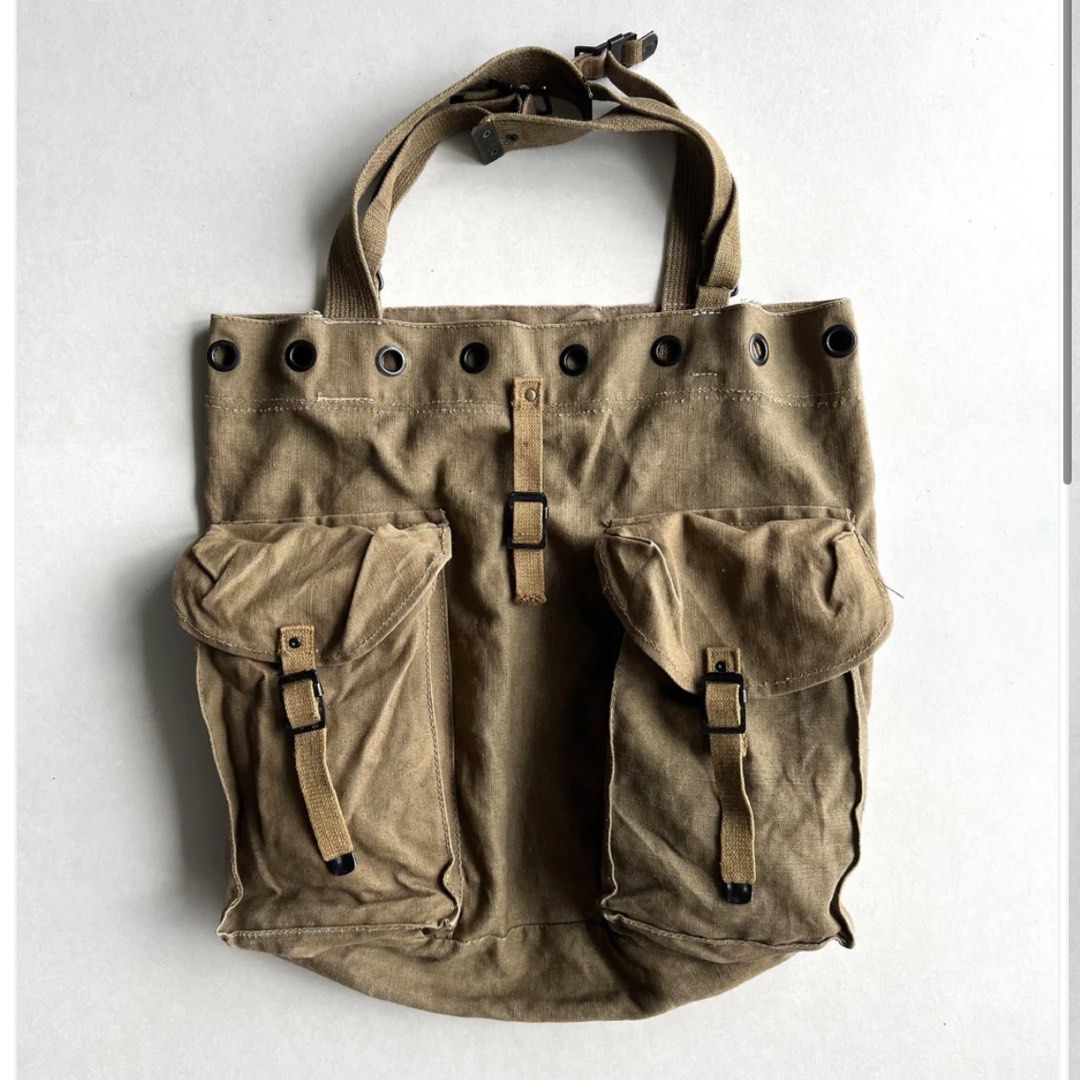 1940S WWII US ARMY CANVAS TOTE BAG
