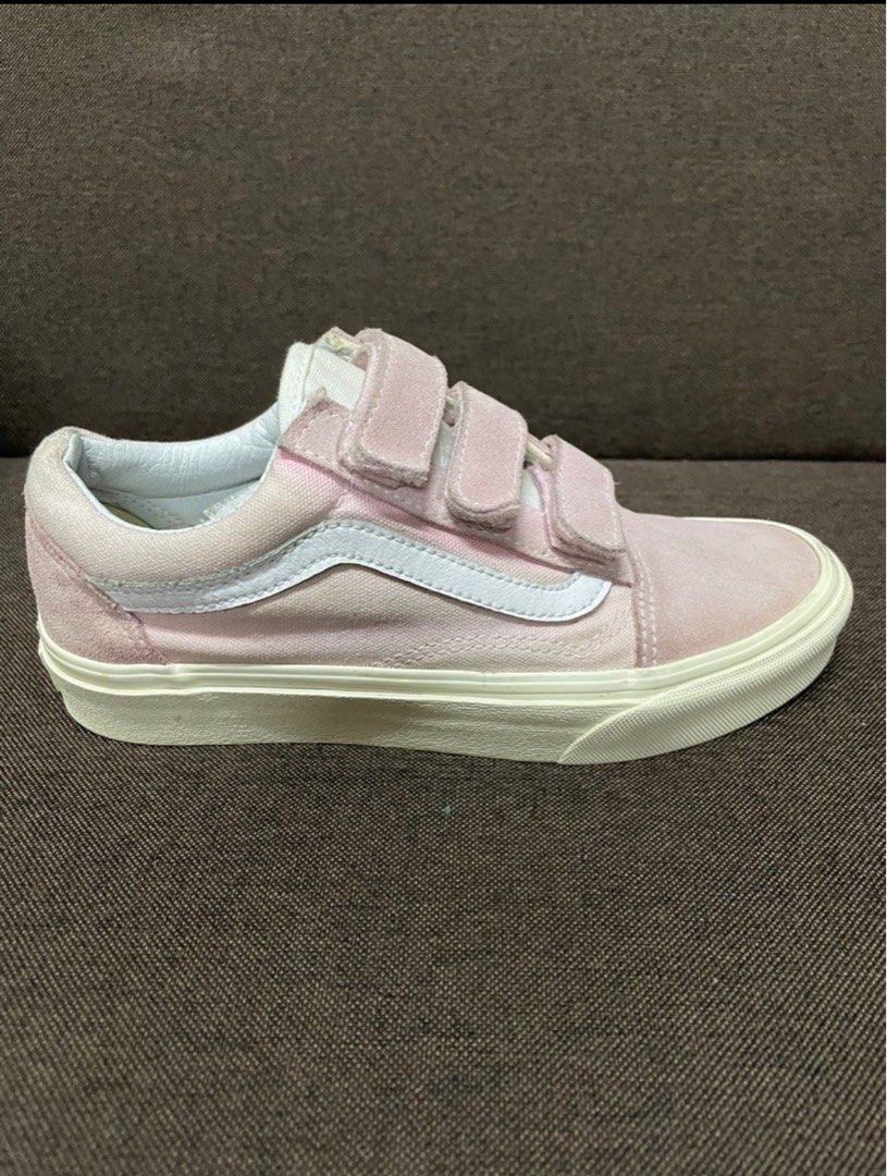 Pink strap vans on sale