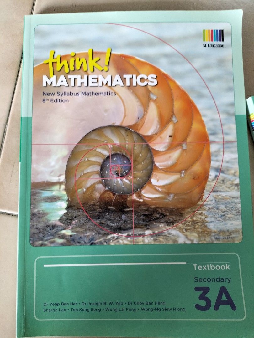 3A think mathematics textbook, Hobbies & Toys, Books & Magazines ...
