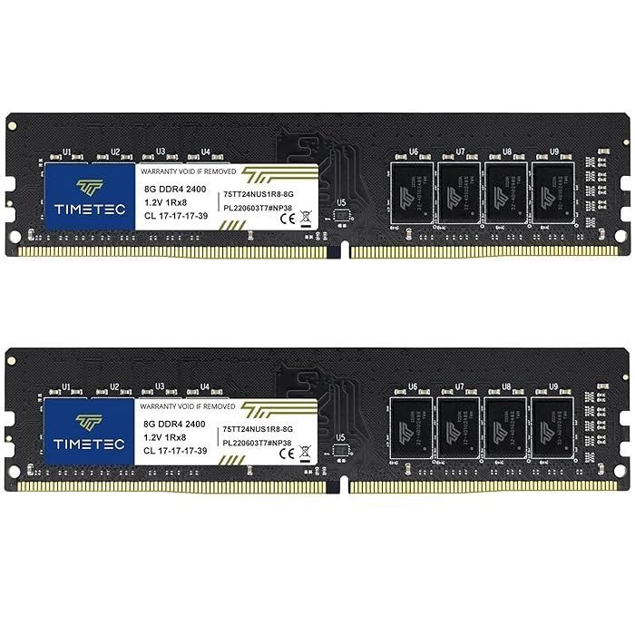 5068 Timetec 16GB KIT 2x8GB DDR4 2400MHz PC4 19200 Non ECC