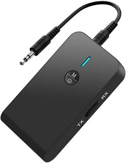 ELEGIANT Bluetooth 5.0 Transmitter Receiver, 2-in-1 Bluetooth Adapter with  3.5mm AUX Stereo Output(Pair with 2 Bluetooth Devices Simultaneously) for  TV/PC/Home Car Sound System 