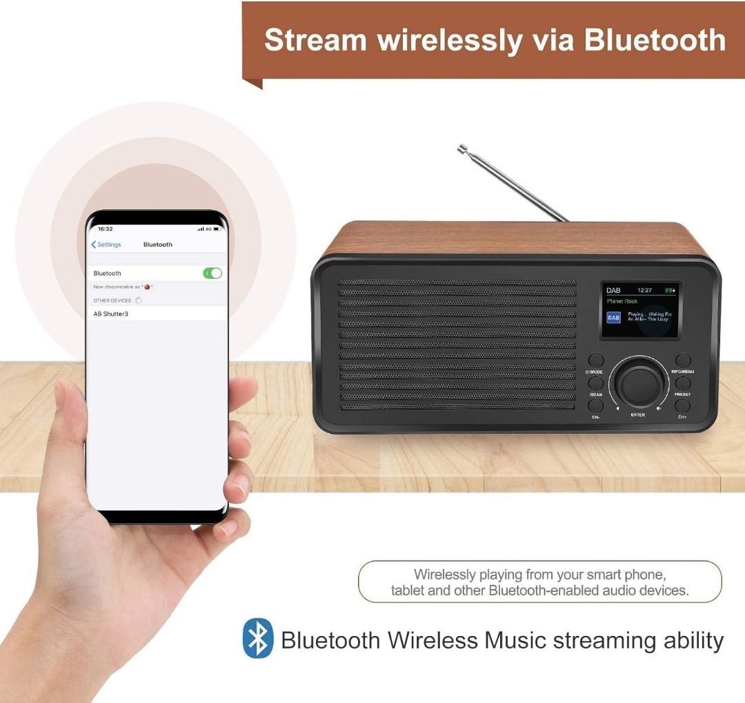 Sky Vision DAB 100 DAB+ Radio De Football (WM Edition, 7 Drapeaux De