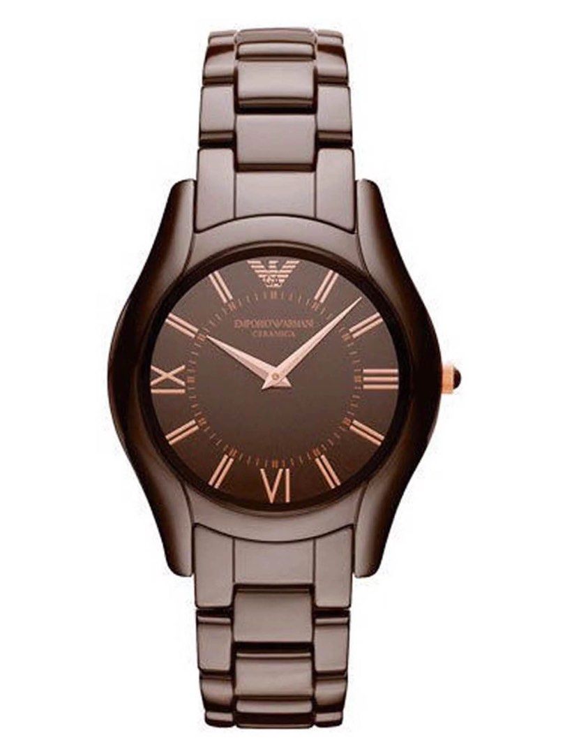 80 new Emporio Armani chocolate brown watch Carousell