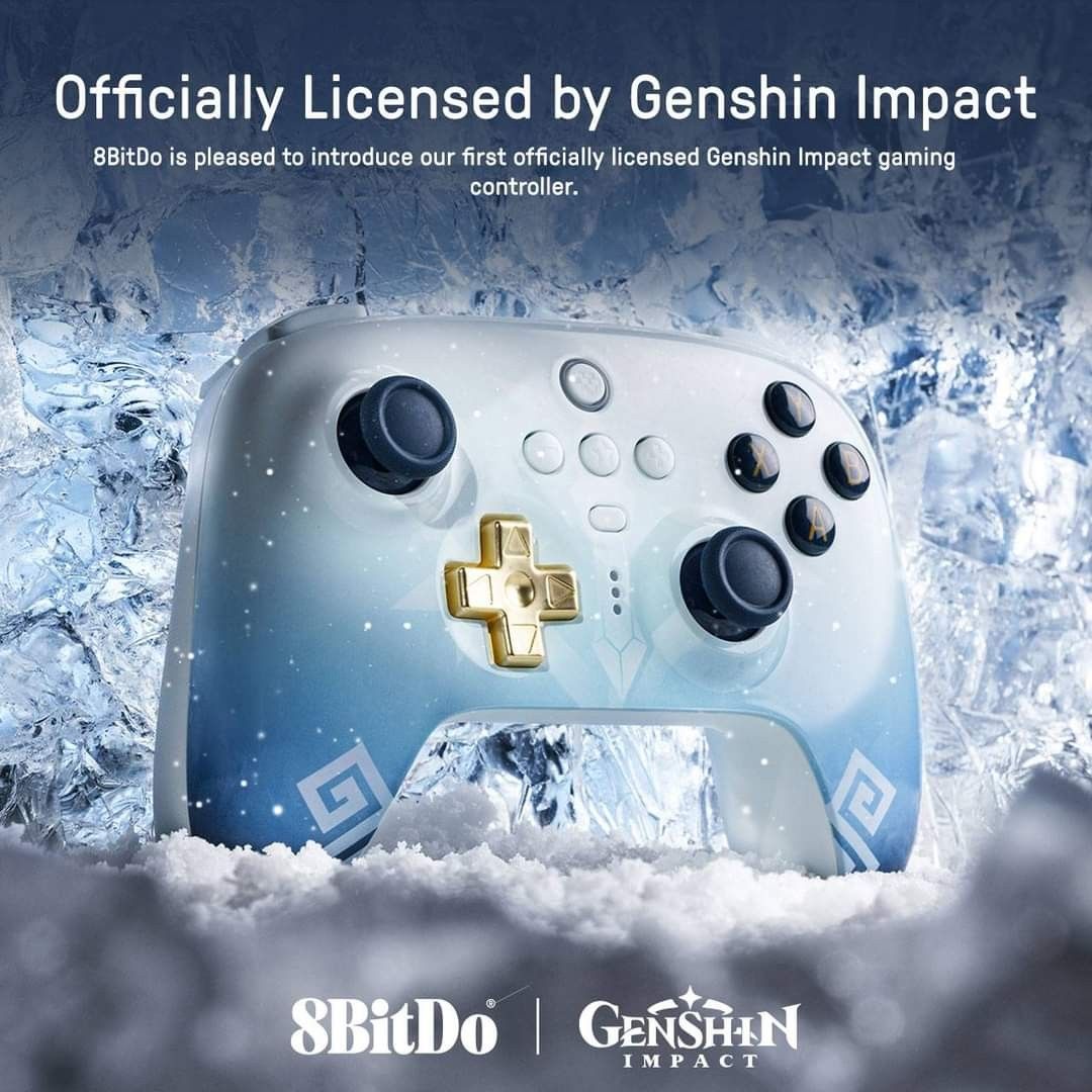 8Bitdo Genshin Impact Chongyun Controller, Video Gaming, Video