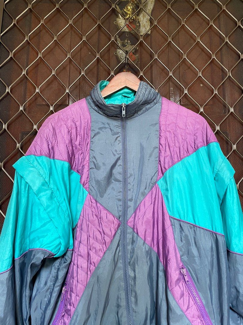 90S VIBE DETACHABLE SLEEVES COLOR BLOCK JACKET Men s Fashion