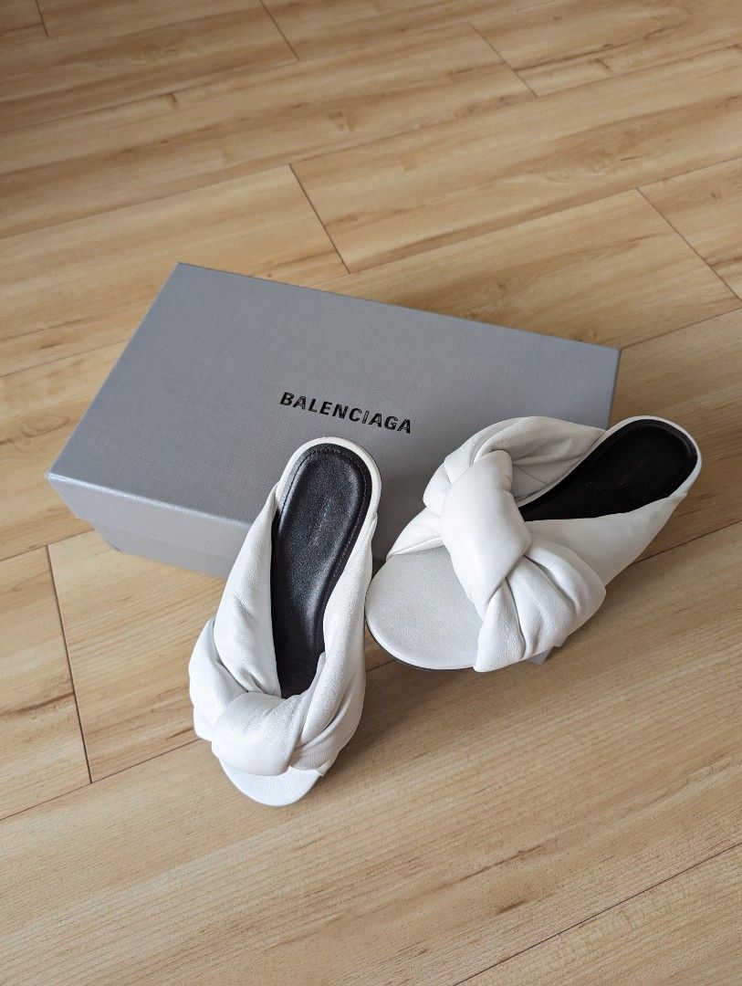 Balenciaga cheap knotted slides