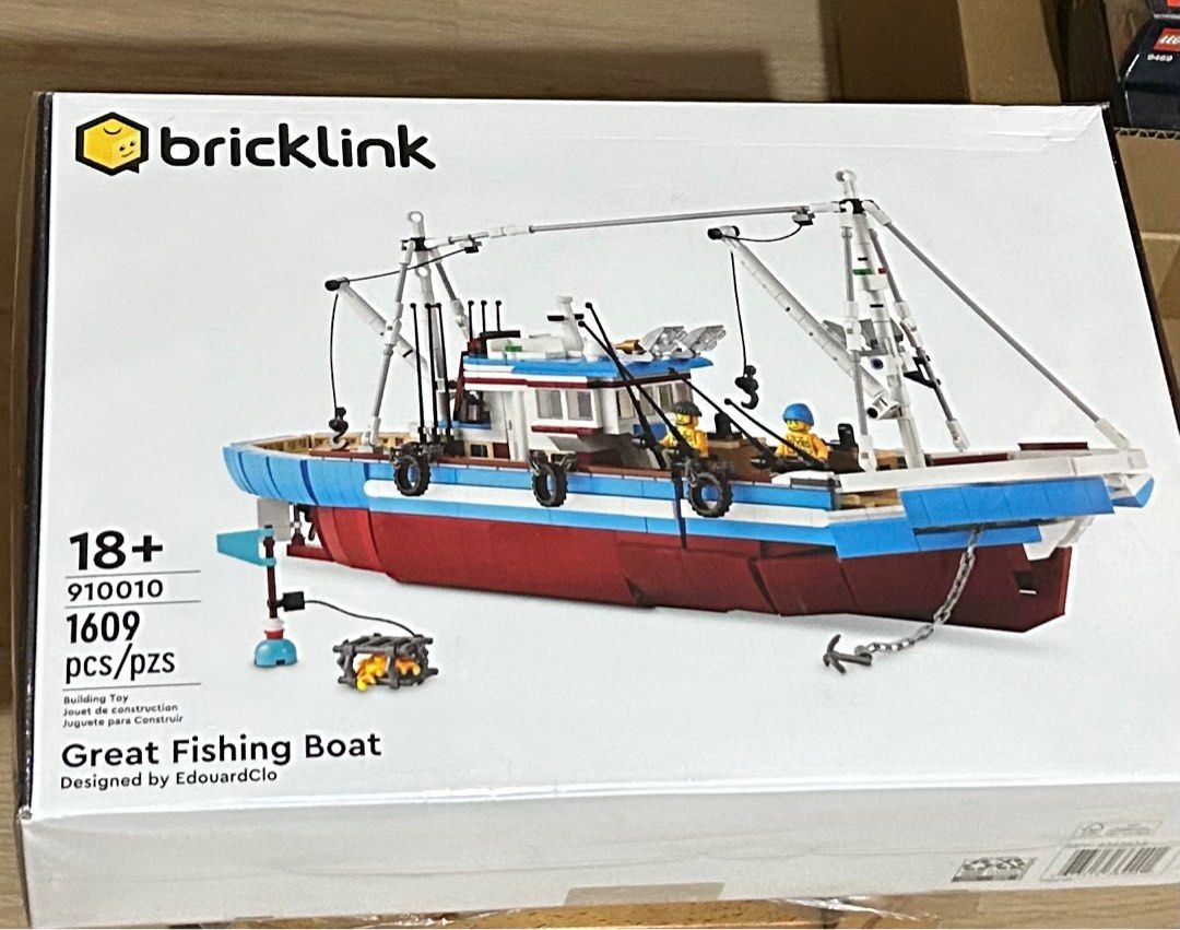 絕版限定全新未開封LEGO Bricklink 910010 Great Fishing Boat, 兒童＆孕婦用品, 嬰兒玩具- Carousell