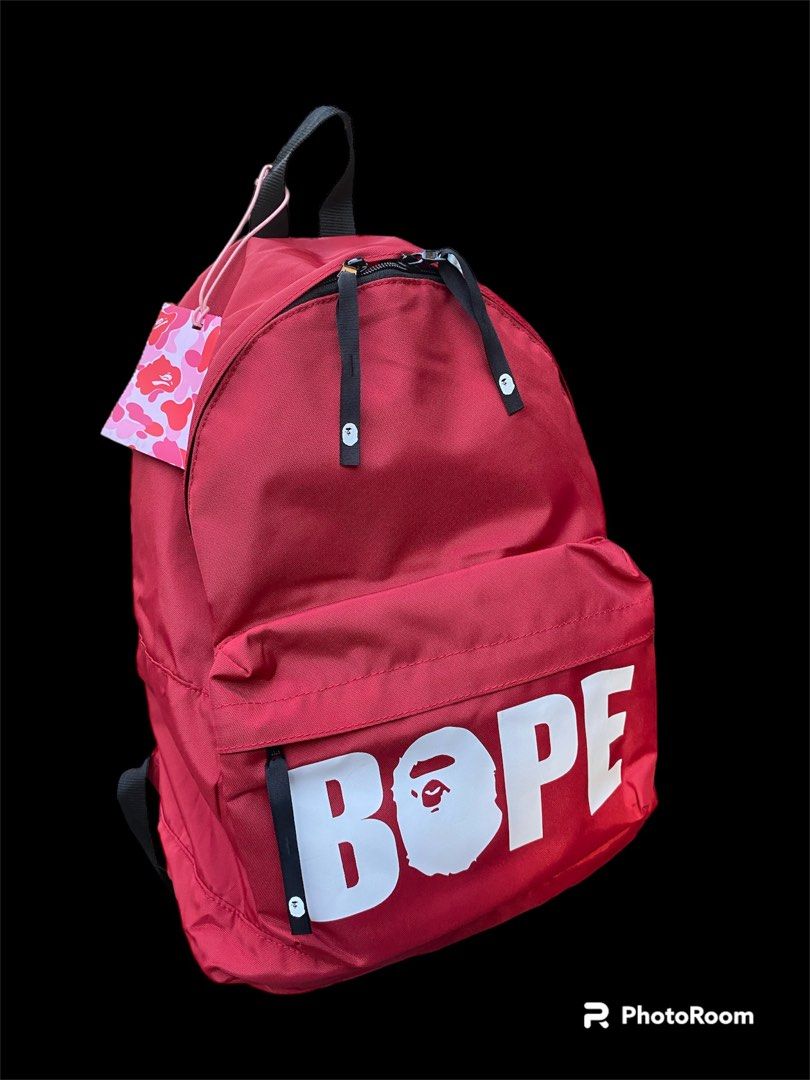 Pink online bape backpack