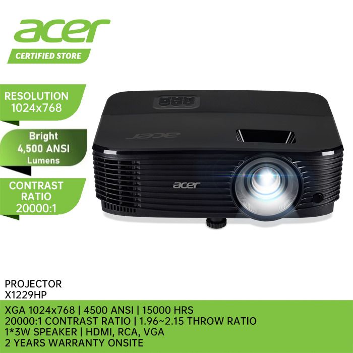 Acer SVGA / XGA / WXGA / FULL HD (X1128i,X1228i,X1129HP