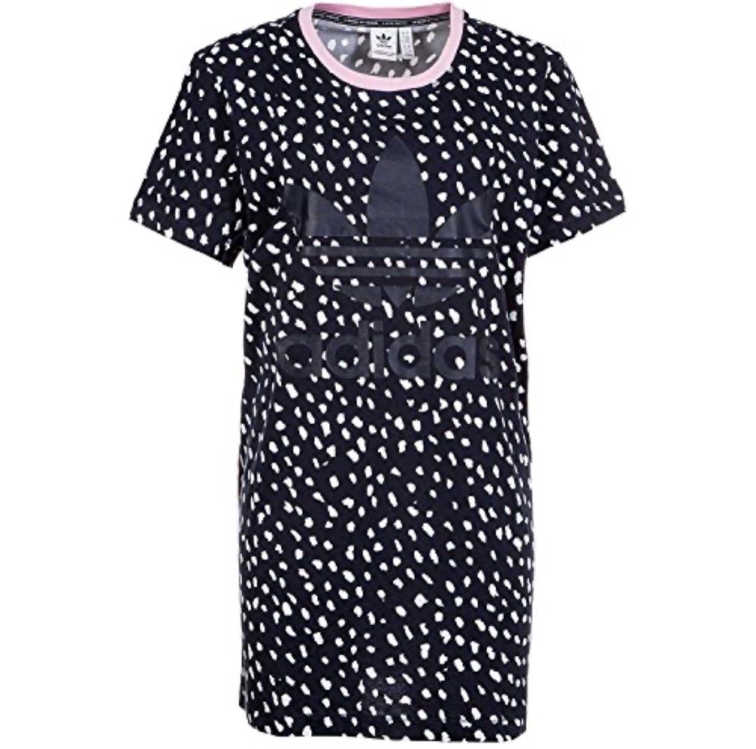 Adidas Animal Print Tee Dress, Women's Fashion, Tops, Other Tops