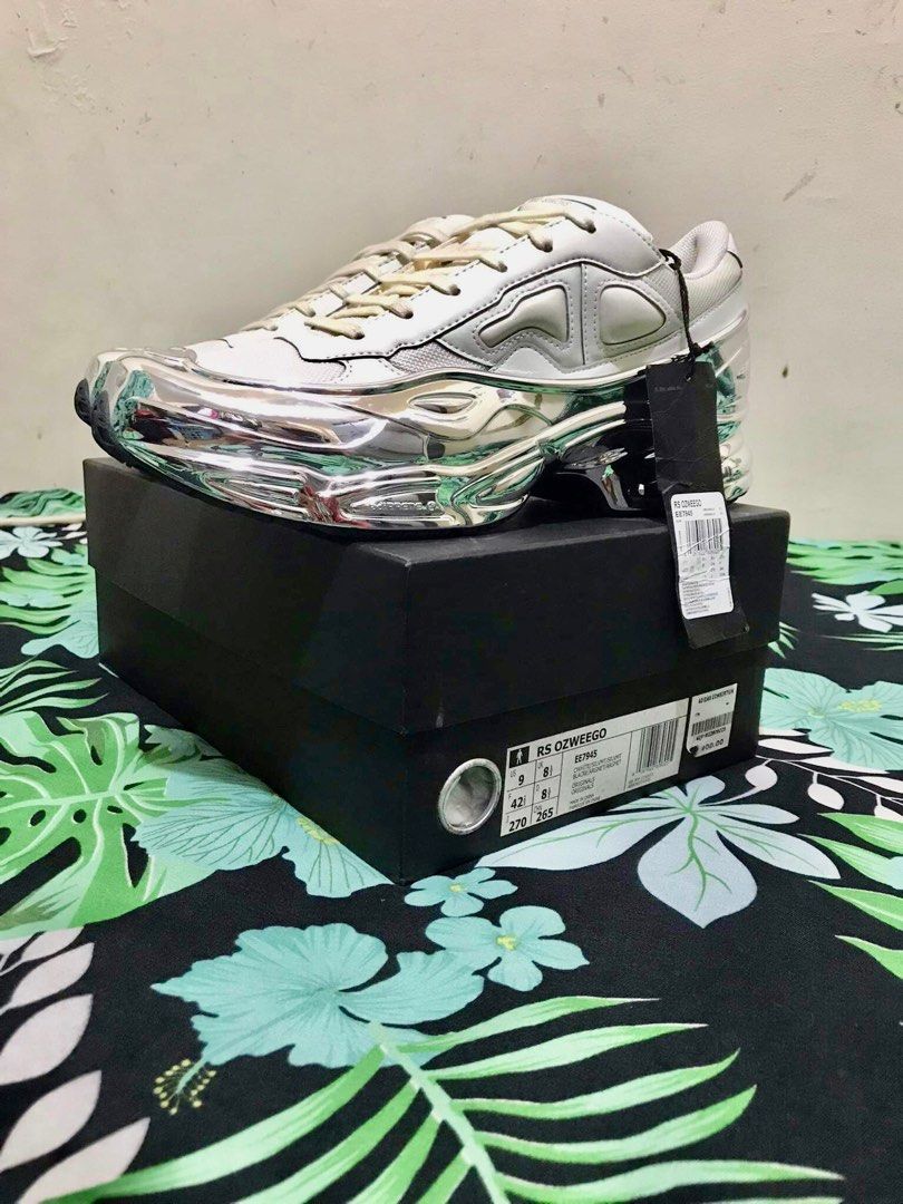 Adidas Raf Simons Ozweego CreamWhite Silver