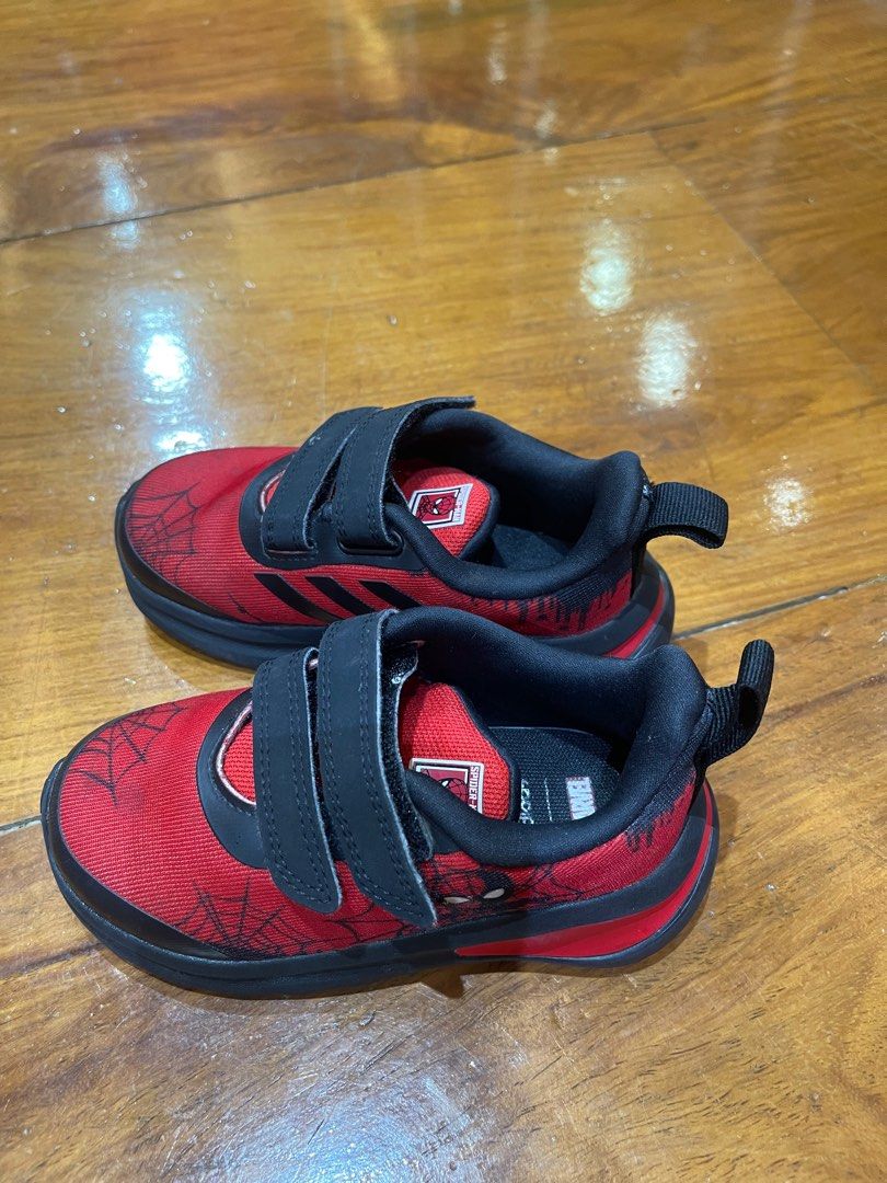 Adidas spiderman rubber shoes (Category: Babies & Kids Fashion) located in San Juan City. Submitted by apl_d (Listing ID 1277209610, Image 2). Description: .