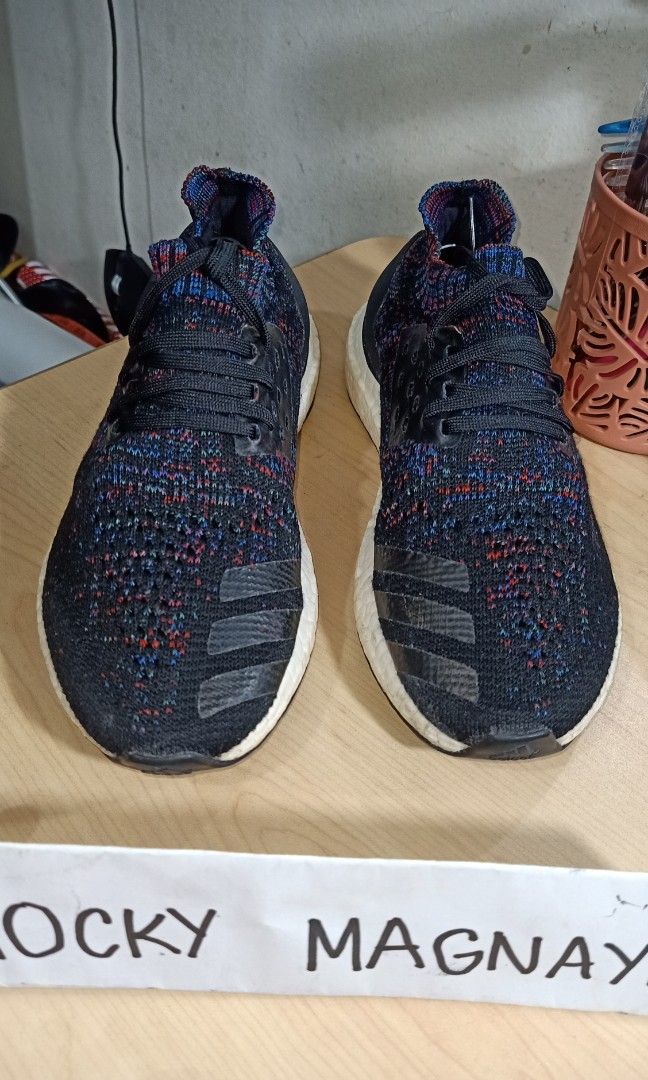 Adidas Ultraboost Uncaged Core Black active red blue sneakers