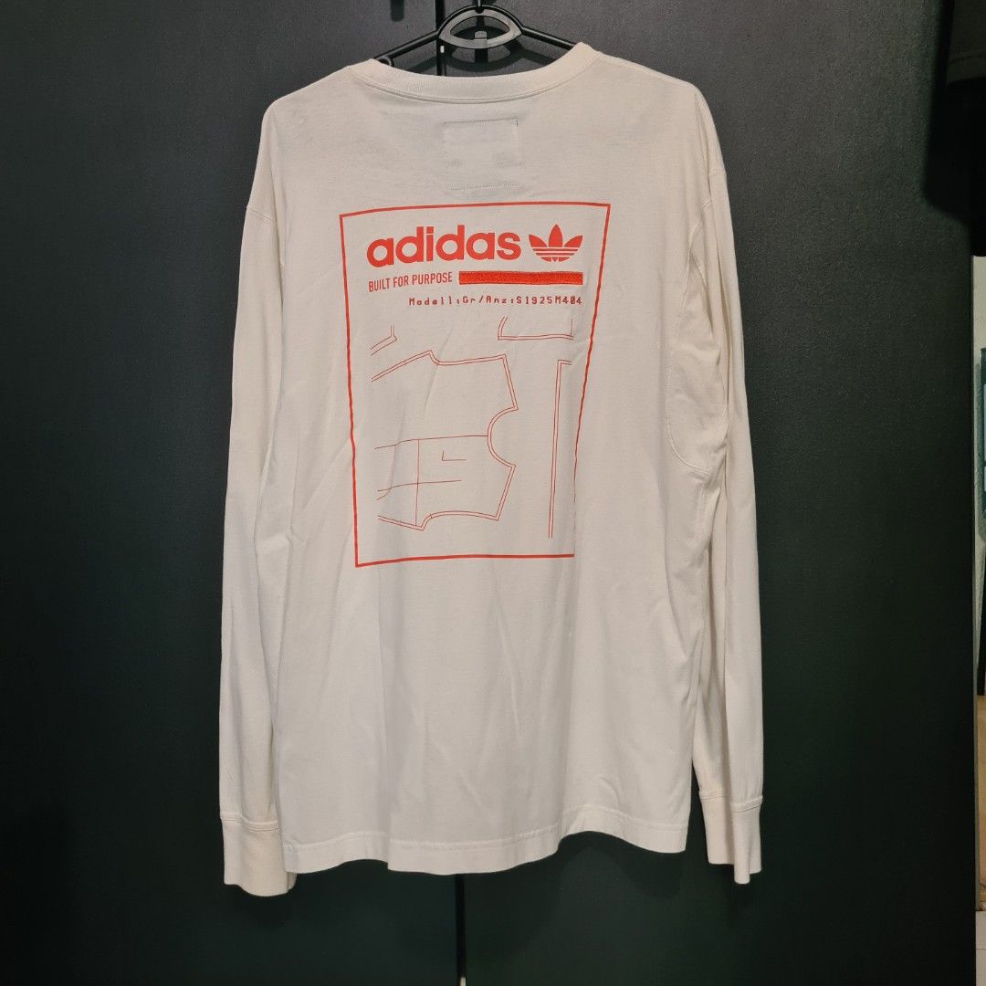 White adidas long sleeve top top