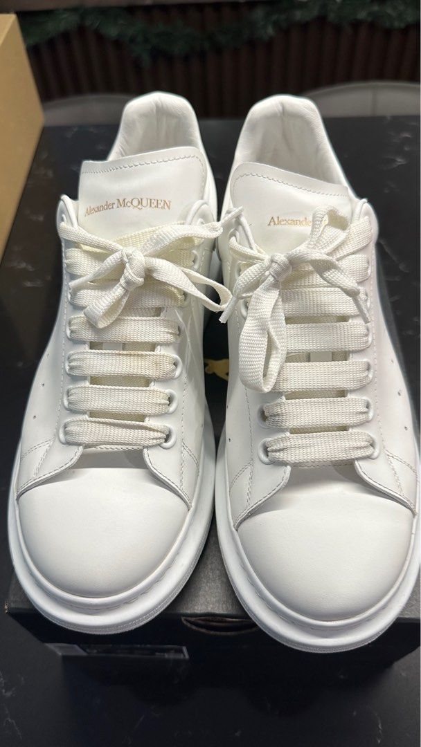 ALEXANDER MCQUEEN Men s Oversized Sneaker in White Men s Fashion