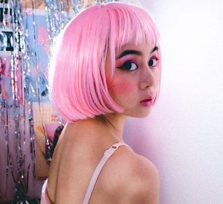 Alice Ayres Pink Bob Wig Re: Zero Rin Ram Catherine Pastel Short Cut Bangs Cosplay Party Halloween Natural Korean Everyday Pop Costume Hair
