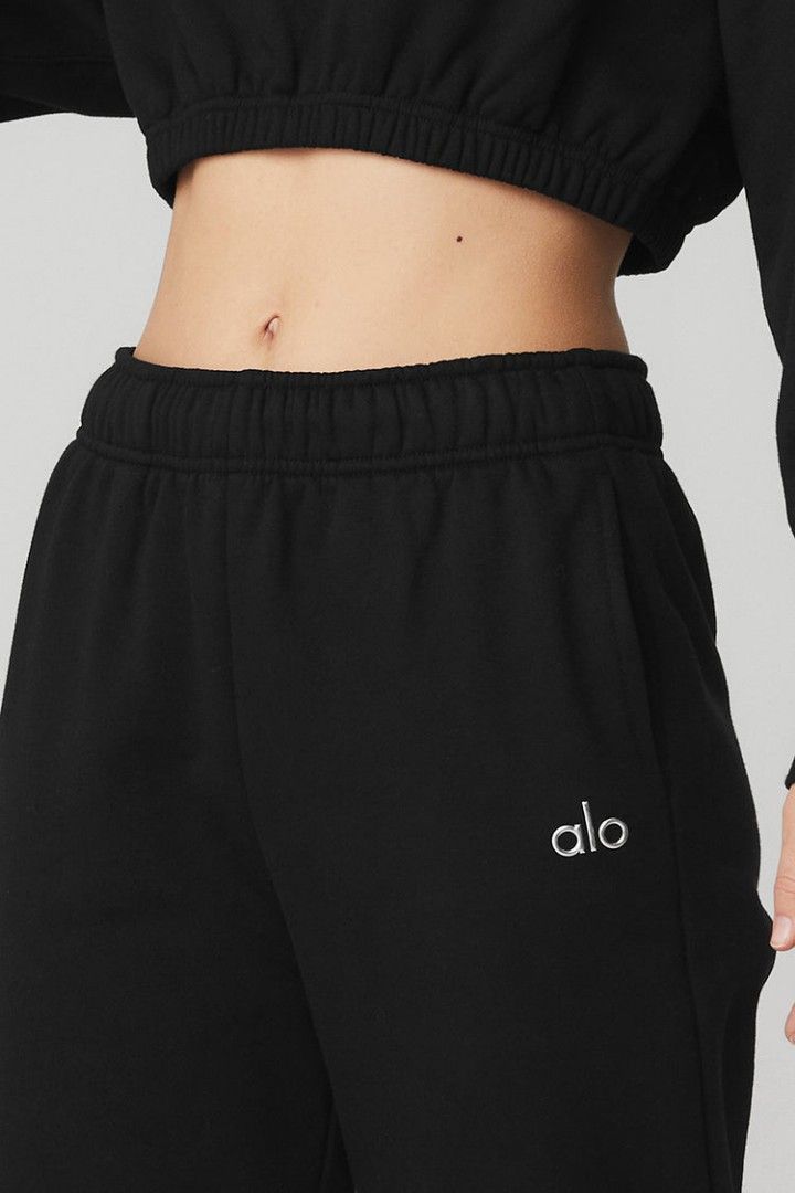Alo Yoga Accolade Sweatpants Black XXS, Women's Fashion, Bottoms