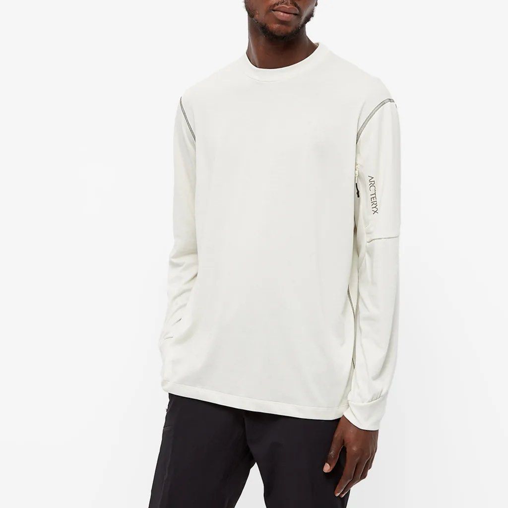 ARC'TERYX SYSTEM A LONG SLEEVE COPAL BIRD T-SHIRT, Men's Fashion