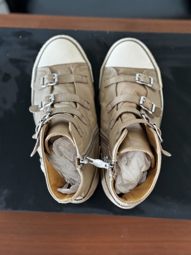Ash leather trainers store