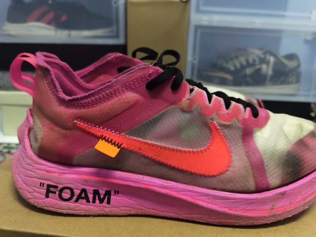 Nike off 2024 white foam pink