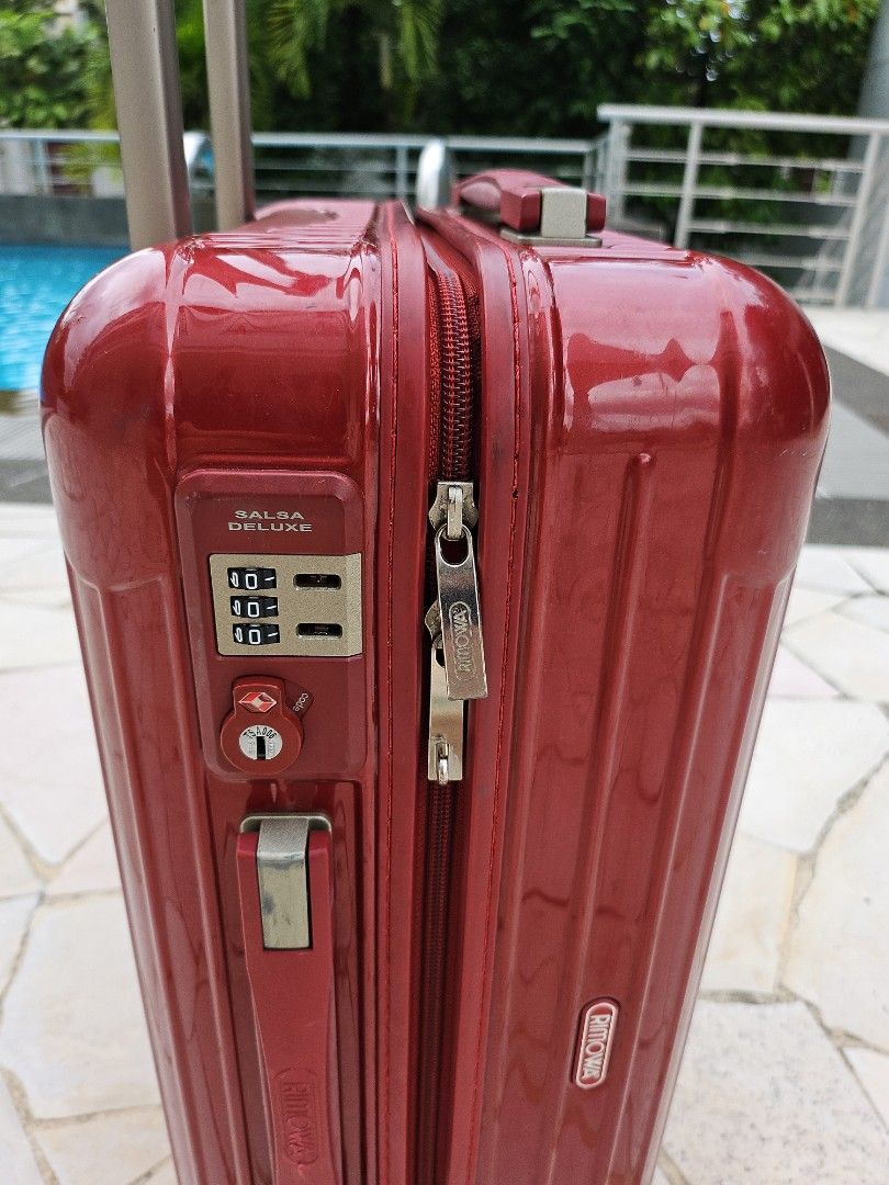 Authentic Rimowa Salsa Deluxe Red Cabin Bag