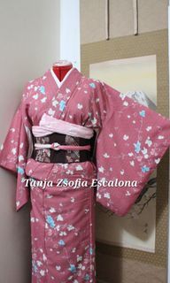 Authentic Traditional Japanese Floral Kimono Set 🌸