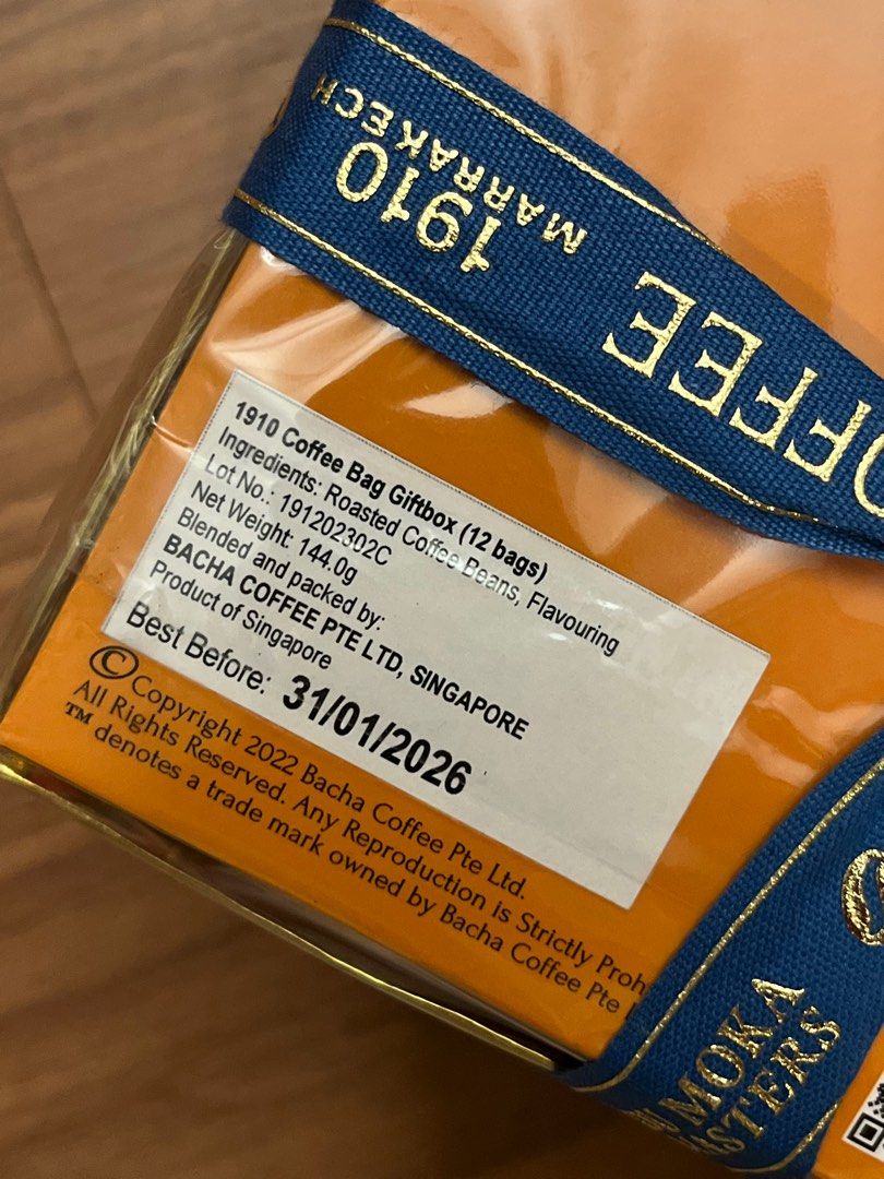 Bacha Coffee with paperbag, Food & Drinks, Beverages on Carousell