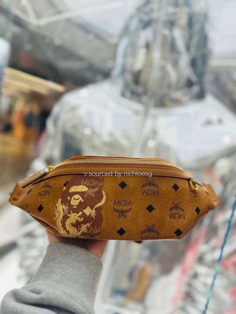Mcm waist top bag singapore