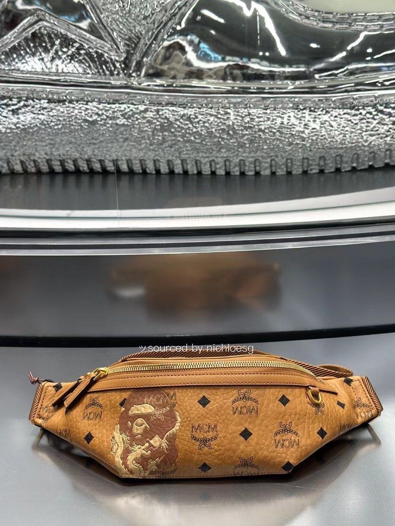 BAPE X MCM BELT BAG