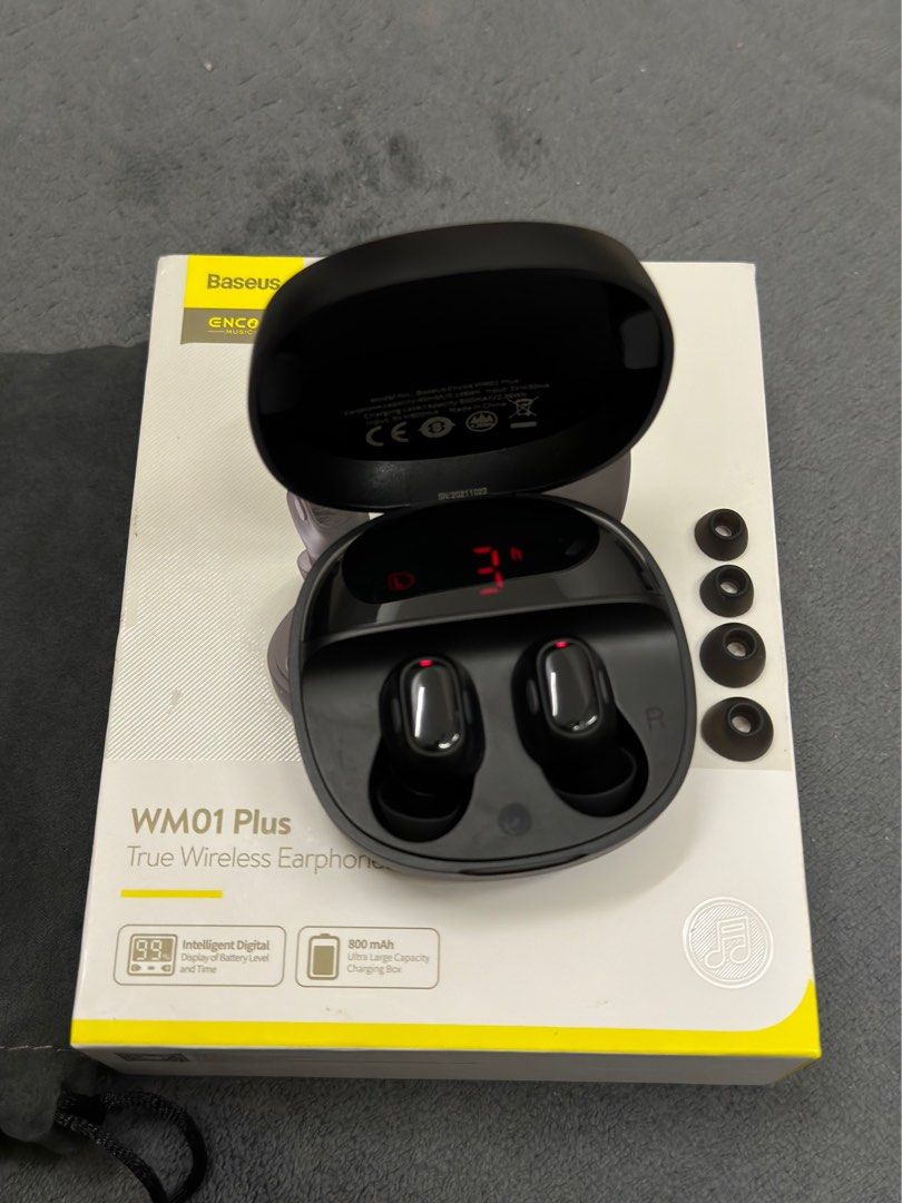 Baseus encok true cheap wireless earphones wm01 plus