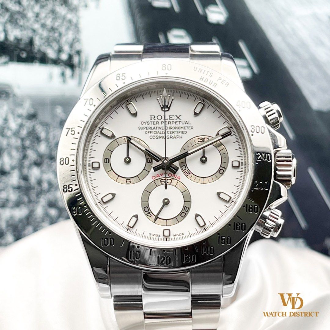 BEST 2008 Japan Full Set Rolex Daytona White Dial 116520 V Series Full Set