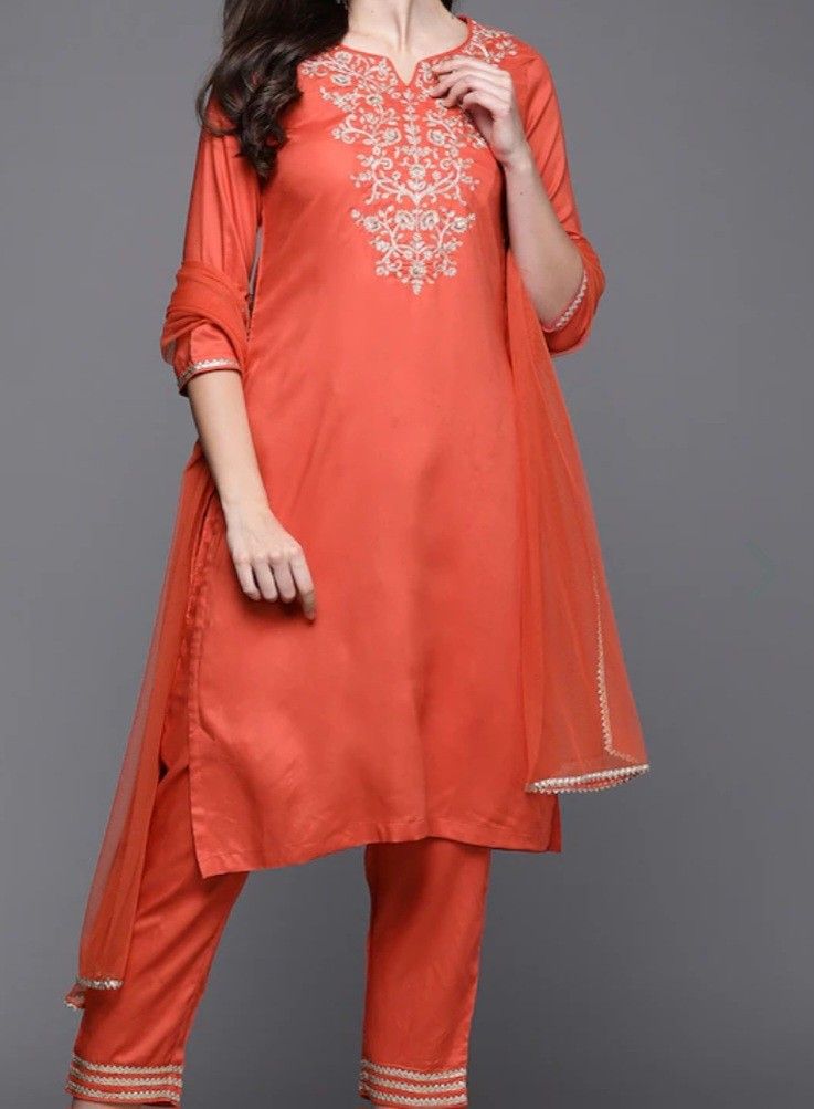 W orange cheap kurti