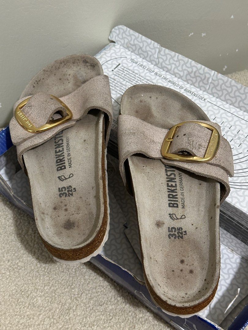 Madrid big buckle washed metallic rose gold on sale