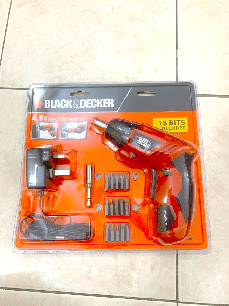 Black & decker on sale 4.8 v nicd screwdriver
