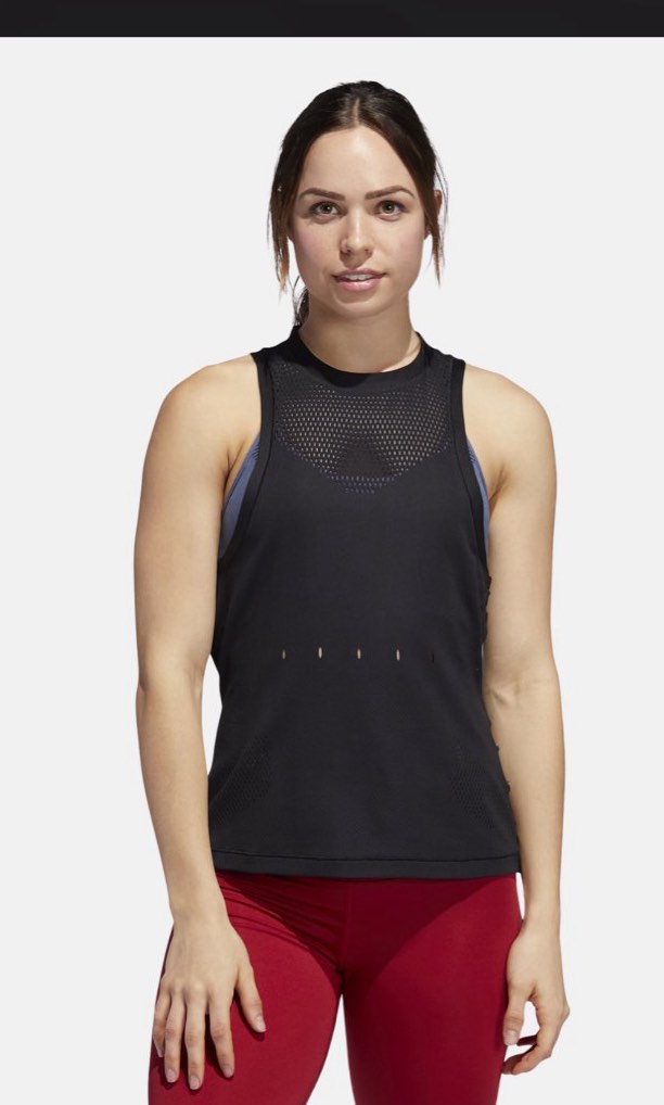 Adidas womens sleeveless tops sales