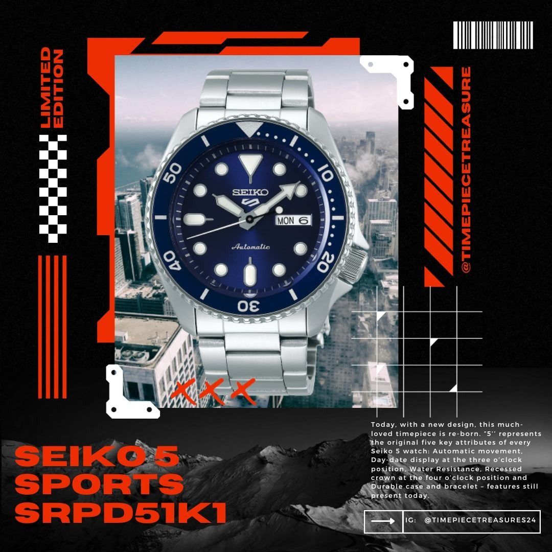 seiko 5 sports srpd51k1