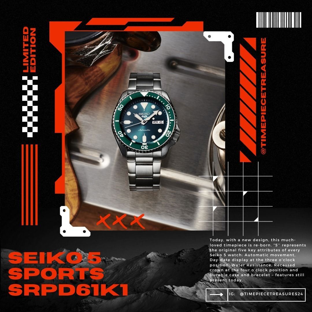 seiko 5 sports srpd61k1