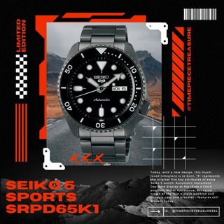 Discontinued Seiko SRP513 Black Dial Men s Fashion Watches