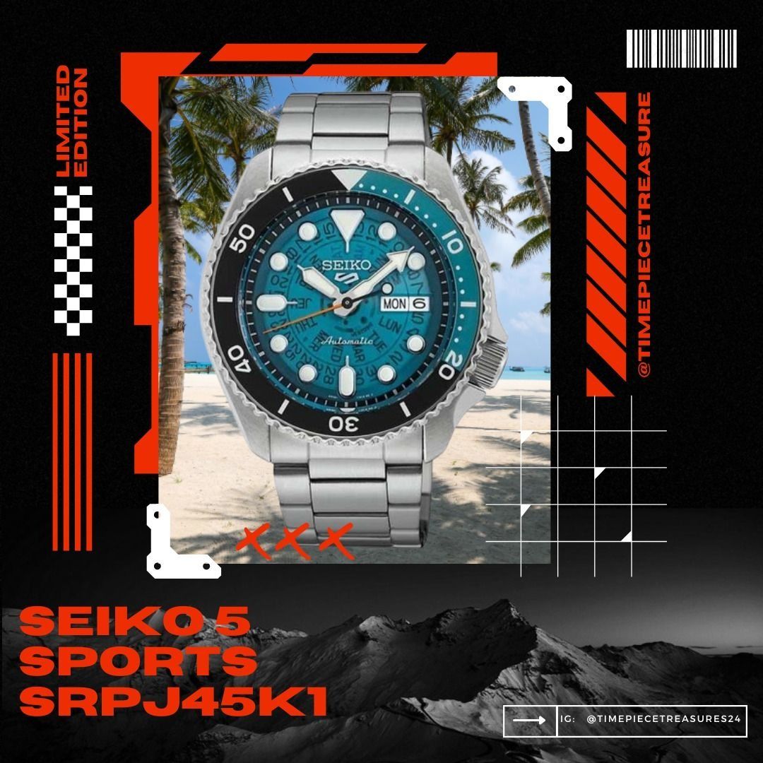 BNIB SEIKO 5 SPORTS SRPJ45K1 BEST PRICE Men s Fashion Watches