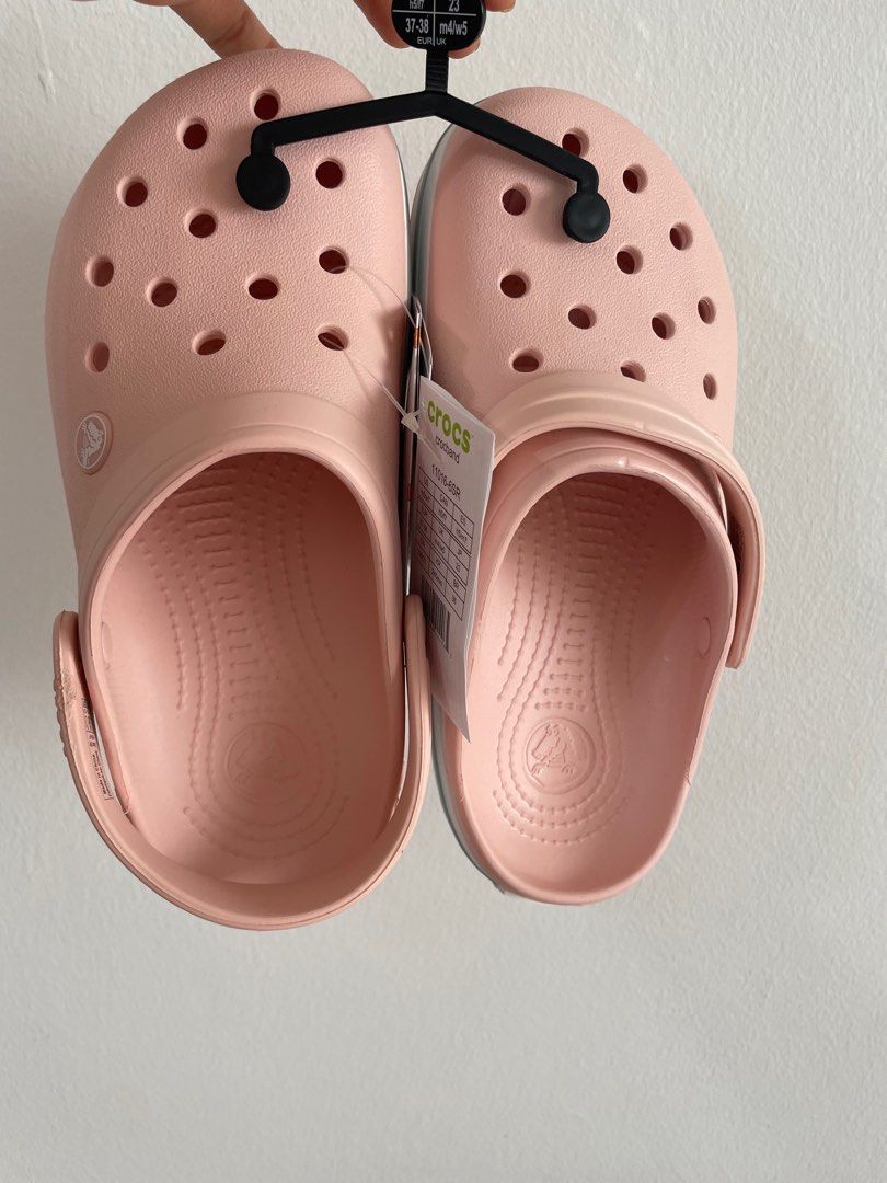 BNWT Crocs Rose PINK clogs size m5 w7 eu37 38 Uk 4 5 Women s