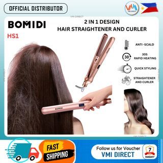 Bomidi Hair Straightening Negative Automatic Hair Curler Multi-Function Styler Collagen Coating HS1 VMI Direct