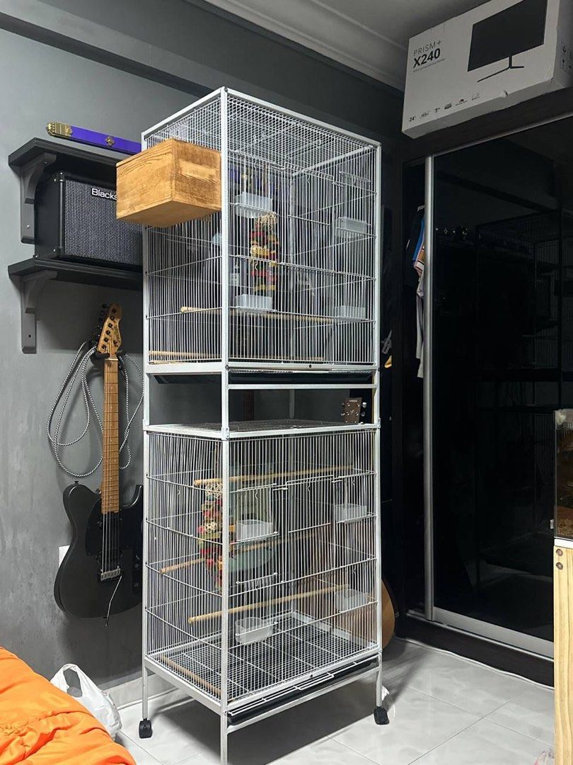 2 tier hot sale bird cage