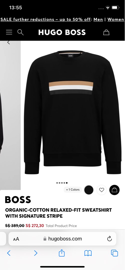 Brand new Authentic Organic Cotton Sweater HugoBoss