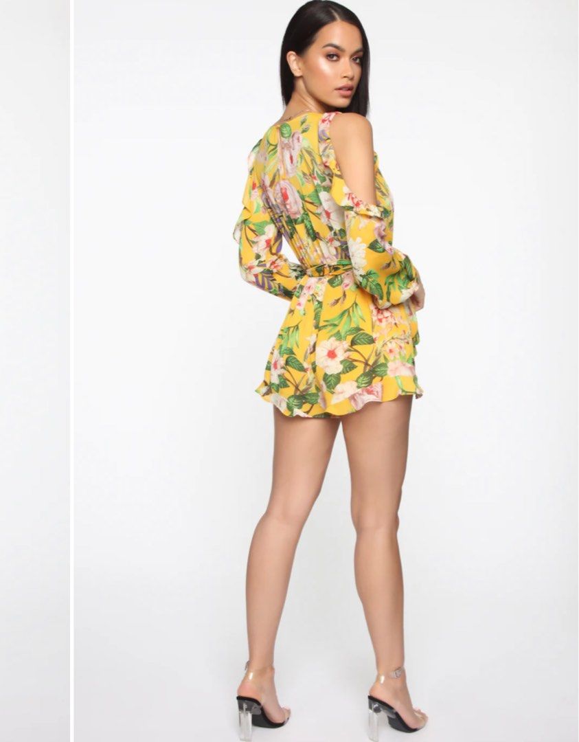 mustard yellow dress fashion nova Mustard Glass Silk Flower Enhanced Sheen Strappy Dress for 1 - 2 Years - Dresses main image 1