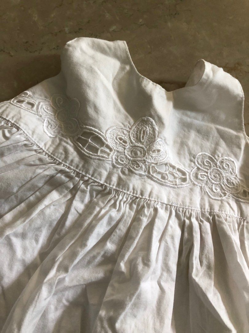 White eyelet hotsell dress baby girl