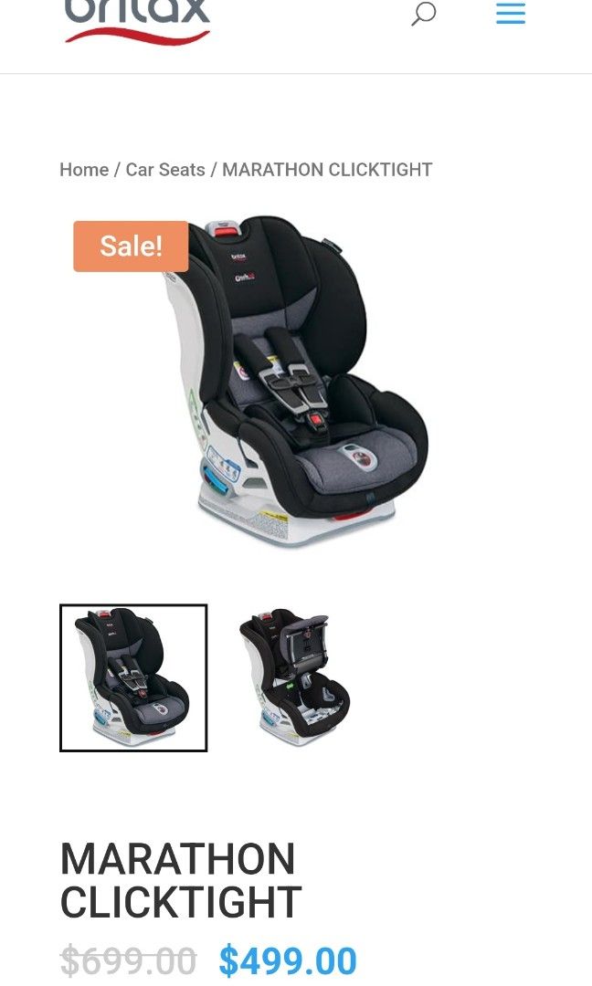 Britax Marathon Clicktight Car Seat Verve