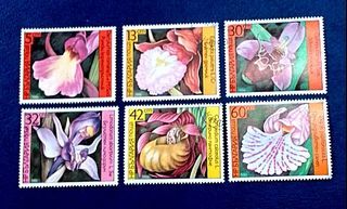 Bulgaria 1986 - Orchids 6v. (used) COMPLETE SERIES