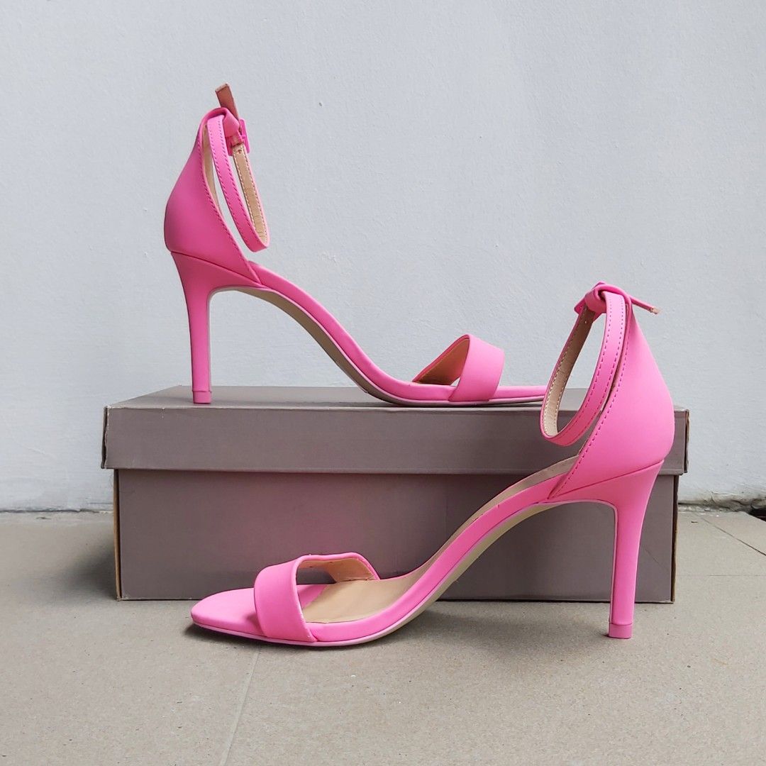 call it spring neon pink heels Women s Fashion Footwear Heels on Carousell